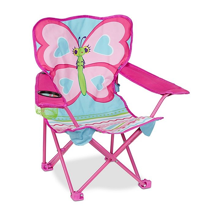 slide 1 of 1, Melissa & Doug Sunny Patch Cutie Pie Butterfly Folding Lawn and Camping Chair, 1 ct