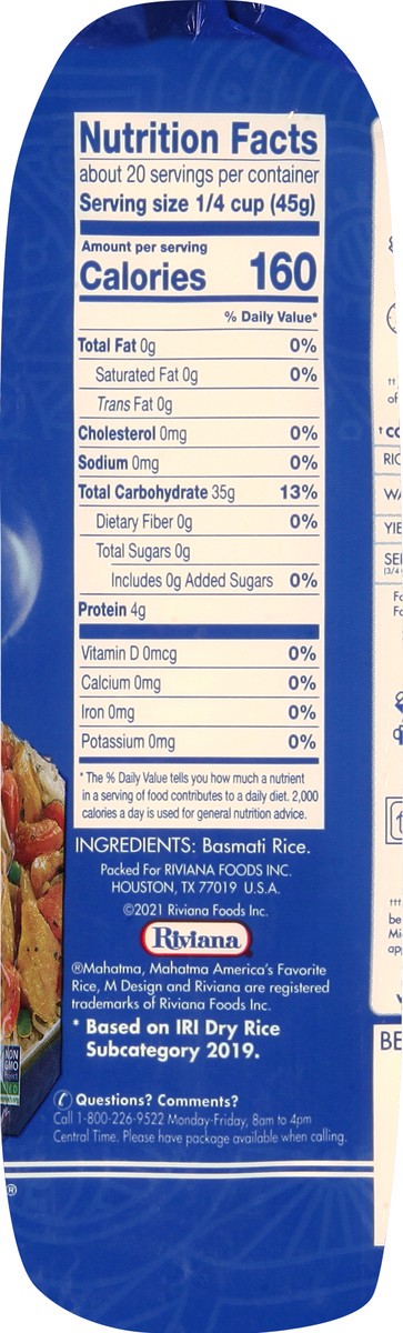 slide 9 of 9, Mahatma Basmati Rice, 32 oz