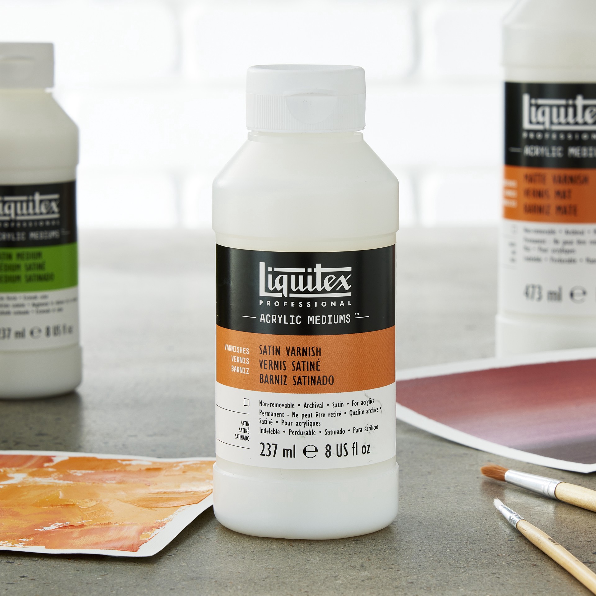 slide 2 of 2, Liquitex Satin Varnish, 8 fl oz