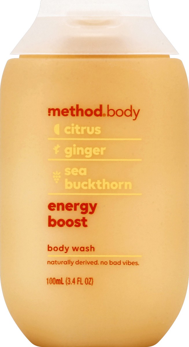 slide 3 of 6, method Body Wash 100 ml, 100 ml