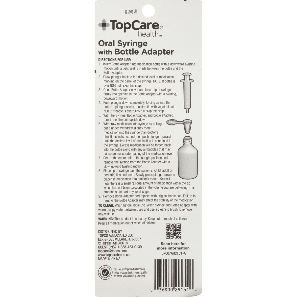 slide 8 of 8, TopCare Oral Syringe with Dosage Korc, 1 ct