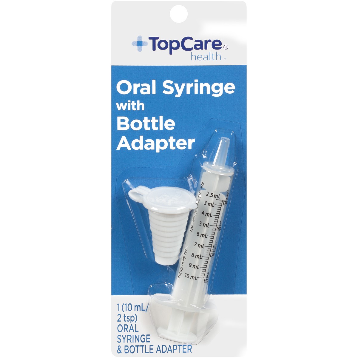 slide 1 of 8, TopCare Oral Syringe with Dosage Korc, 1 ct