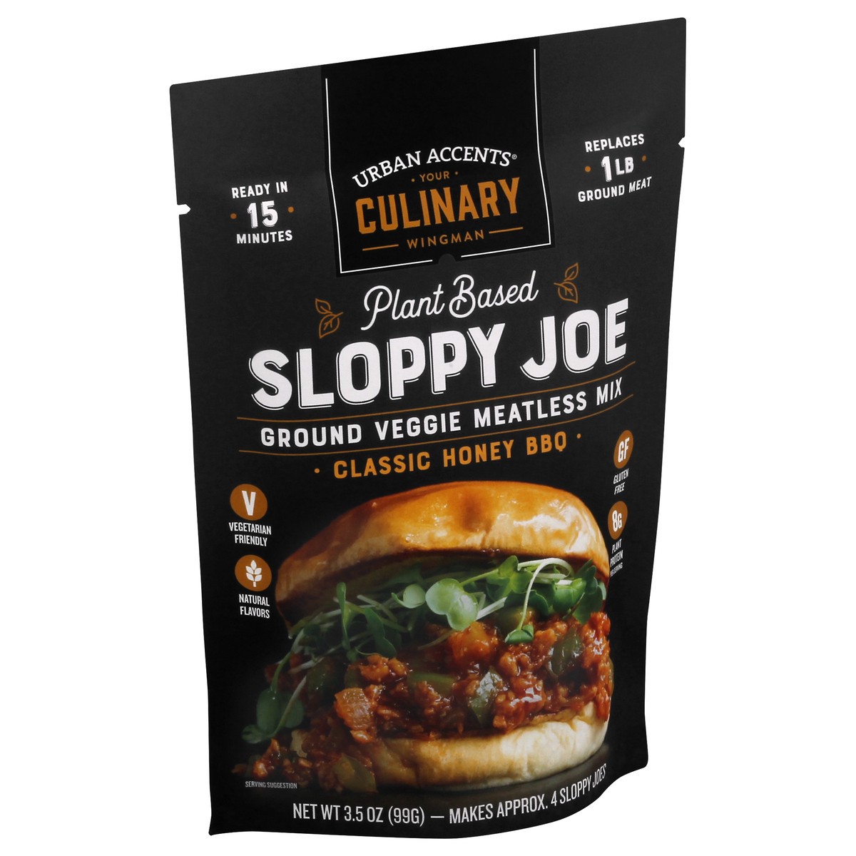 slide 4 of 9, Urban Accents Meatless Sloppy Joe Mix, 1 ct