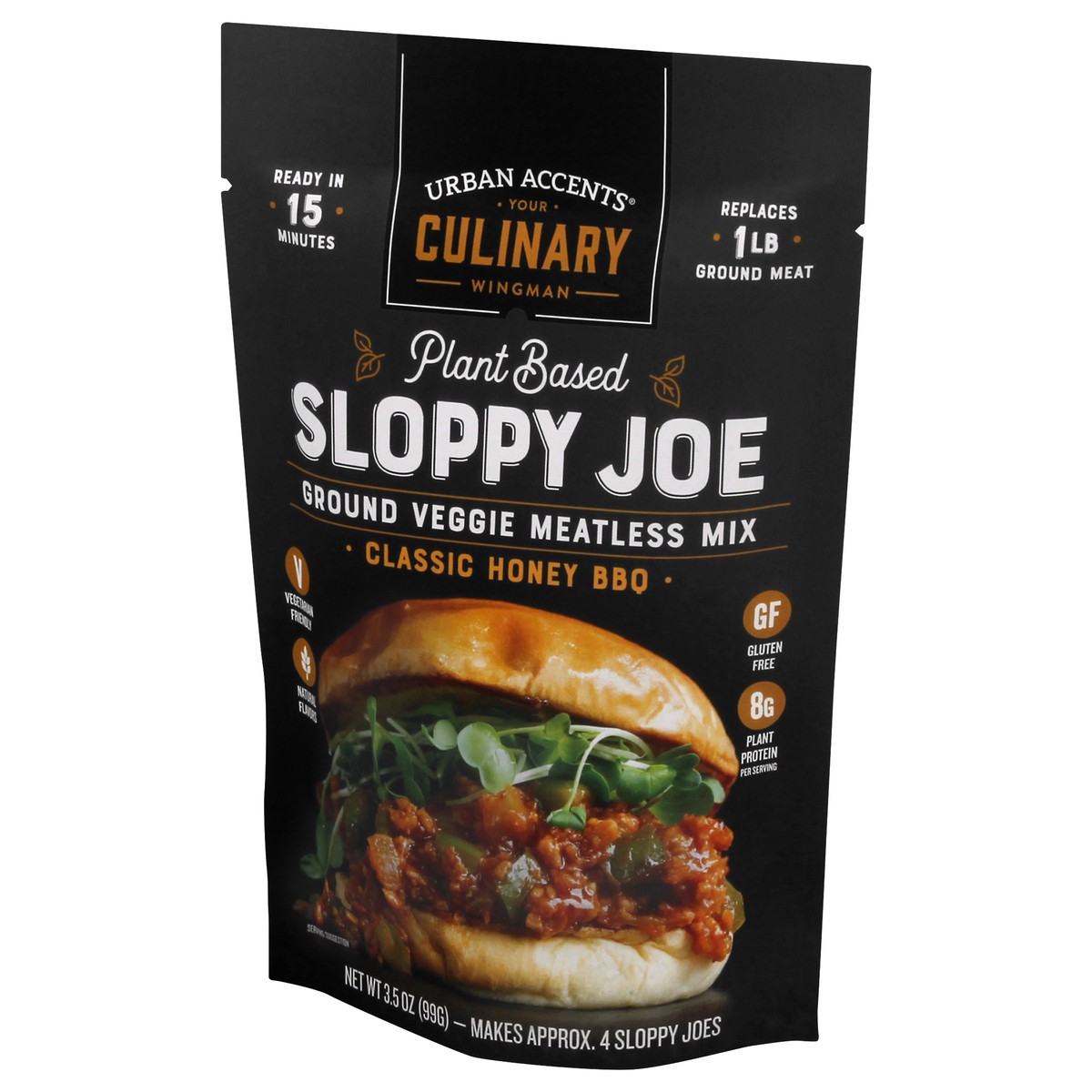 slide 3 of 9, Urban Accents Meatless Sloppy Joe Mix, 1 ct