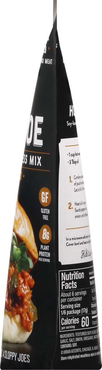 slide 9 of 9, Urban Accents Meatless Sloppy Joe Mix, 1 ct