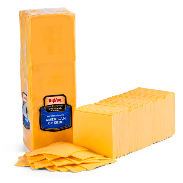 slide 1 of 1, Hy-Vee Quality Sliced American Cheese, per lb