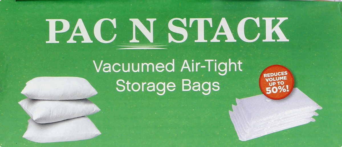 slide 3 of 11, Pac N Stack Storage Bags 4 ea, 4 ct