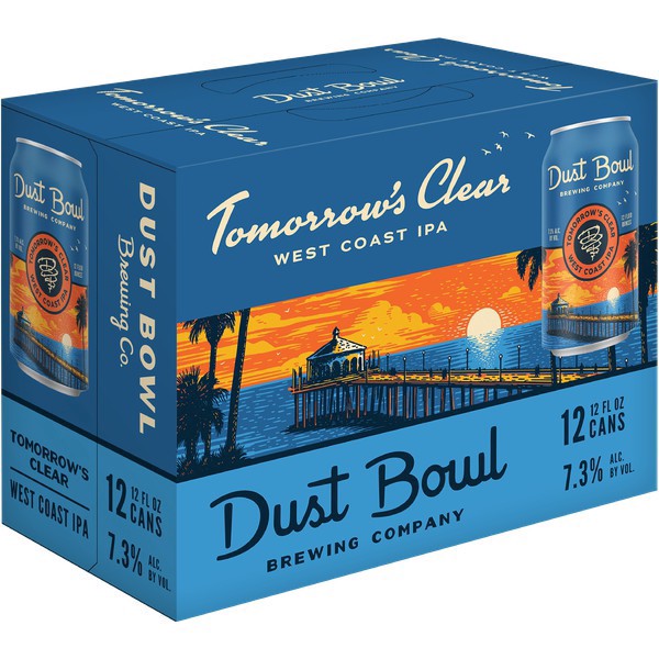 slide 1 of 1, Dust Bowl Brewing Co. Dust Bowl, Tomorrows Clear Ipa,12 12oz Cans, 12 ct; 12 oz