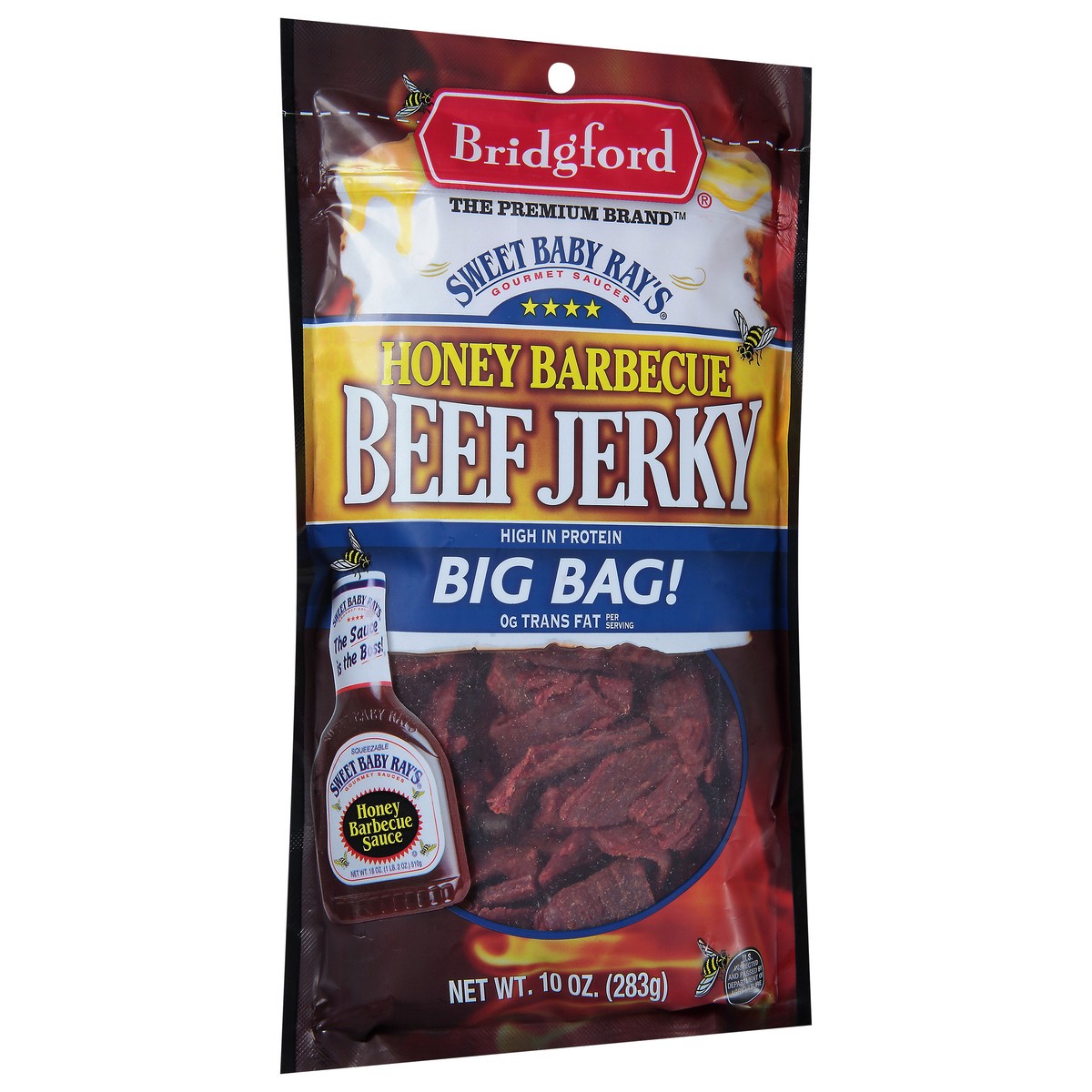 slide 7 of 13, Bridgford Honey Barbecue Beef Jerky Big Bag 10 oz, 10 oz