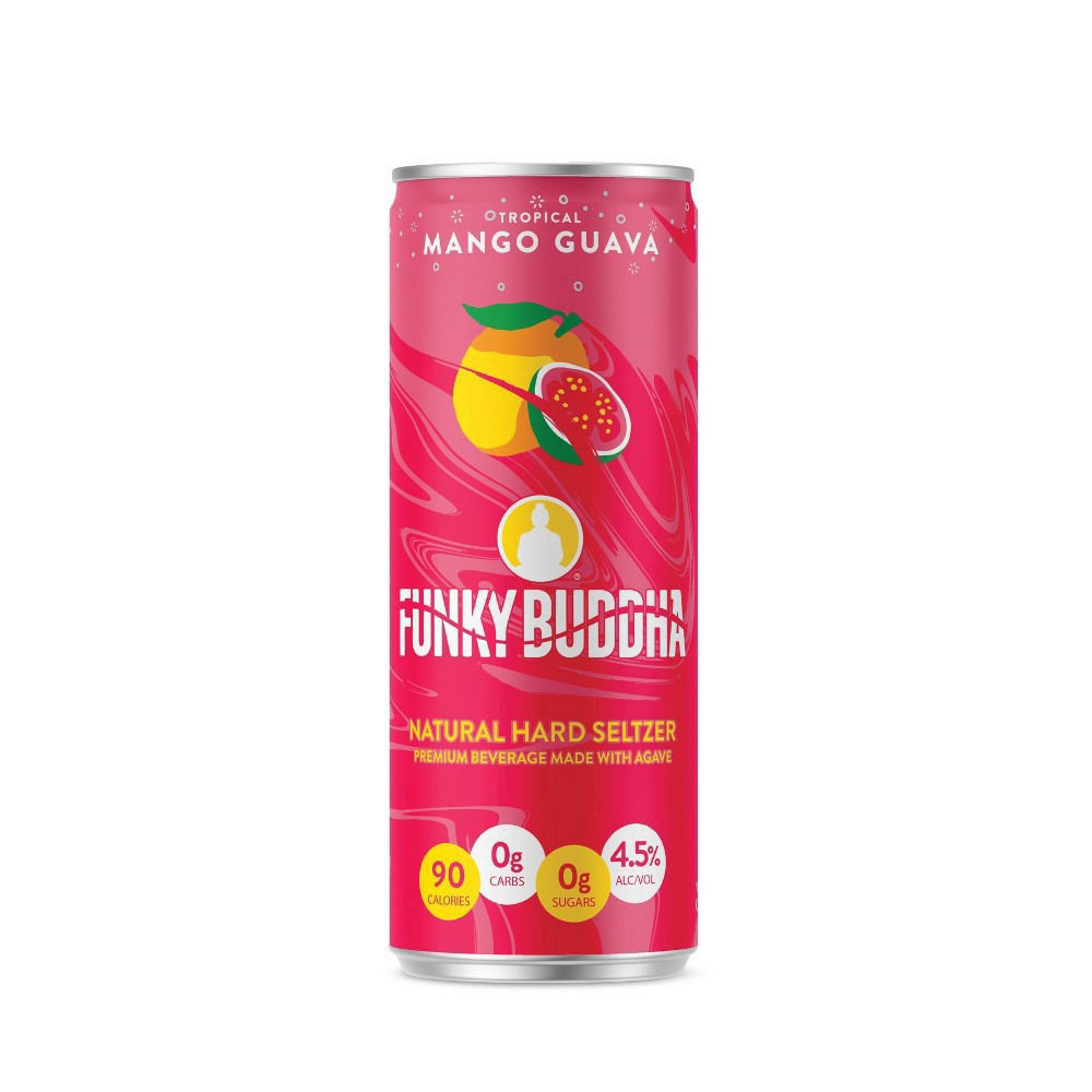 slide 12 of 13, Funky Buddha Premium Hard Seltzer Funklightened Variety Pack, 12 pk 12 fl oz Cans, 4.5% ABV, 144 fl oz