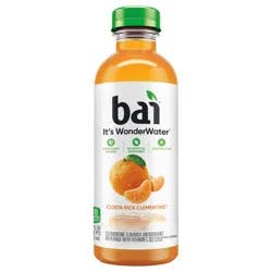 Bai Flavored Water, Costa Rica Clementine, Antioxidant Infused Beverage, 18 Fluid Ounce Bottle