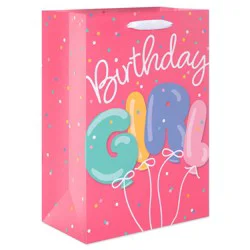 American Greetings Birthday Girl Balloon Medium Pink Birthday Gift Bag