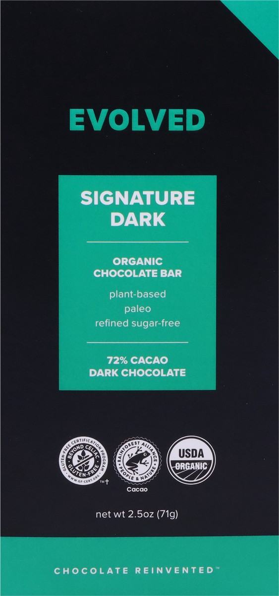 slide 6 of 9, Evolved Signature Dark Chocolate Bar, 2.5 oz
