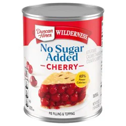 Duncan Hines Wilderness No Sugar Added Cherry Pie Filling and Topping, 20 oz.