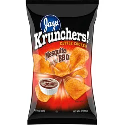 Kruncher's Kettle Cooked Potato Chips, Mesquite BBQ, 8 oz Bag