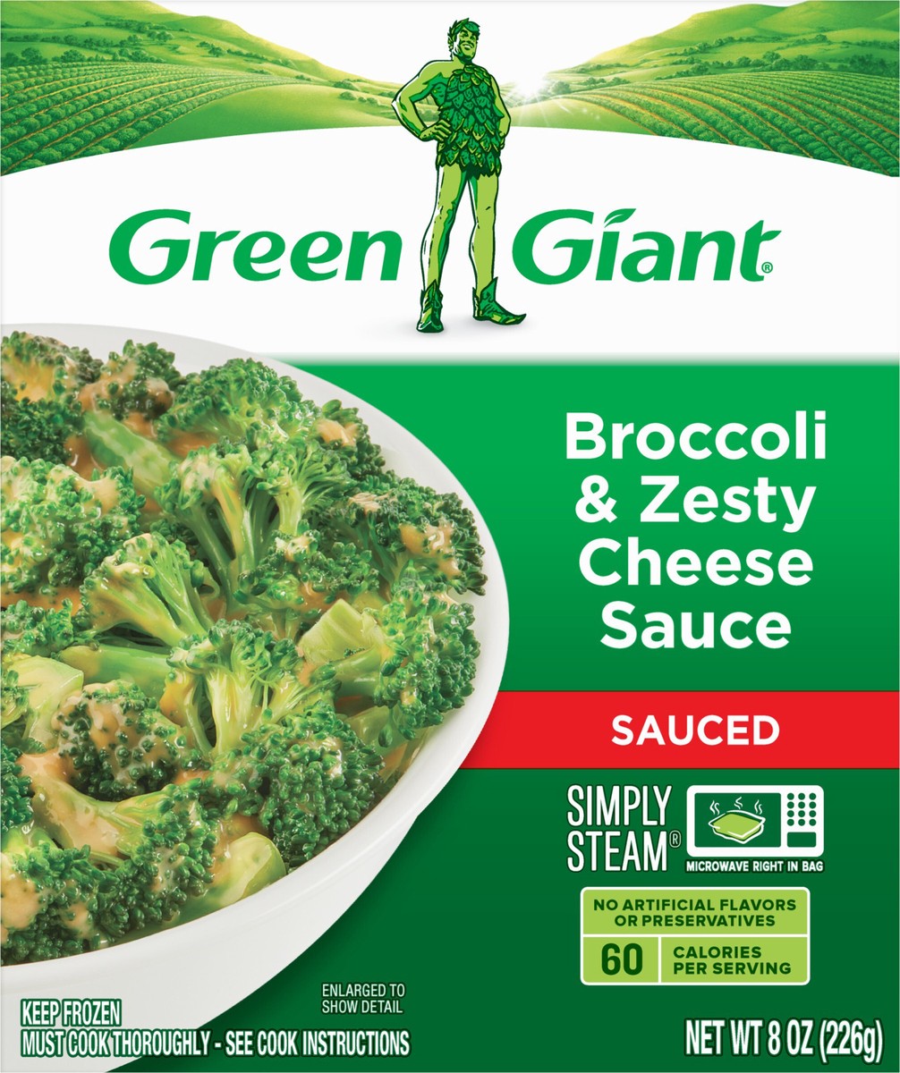 slide 2 of 12, Green Giant Sauced Broccoli & Zesty Cheese Sauce 8 oz, 8 oz