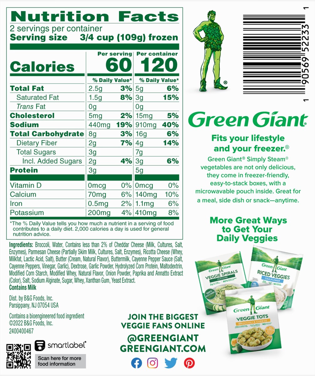 slide 12 of 12, Green Giant Sauced Broccoli & Zesty Cheese Sauce 8 oz, 8 oz