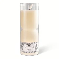 Core Flameless LED Pillar Wax Candle Cream Medium