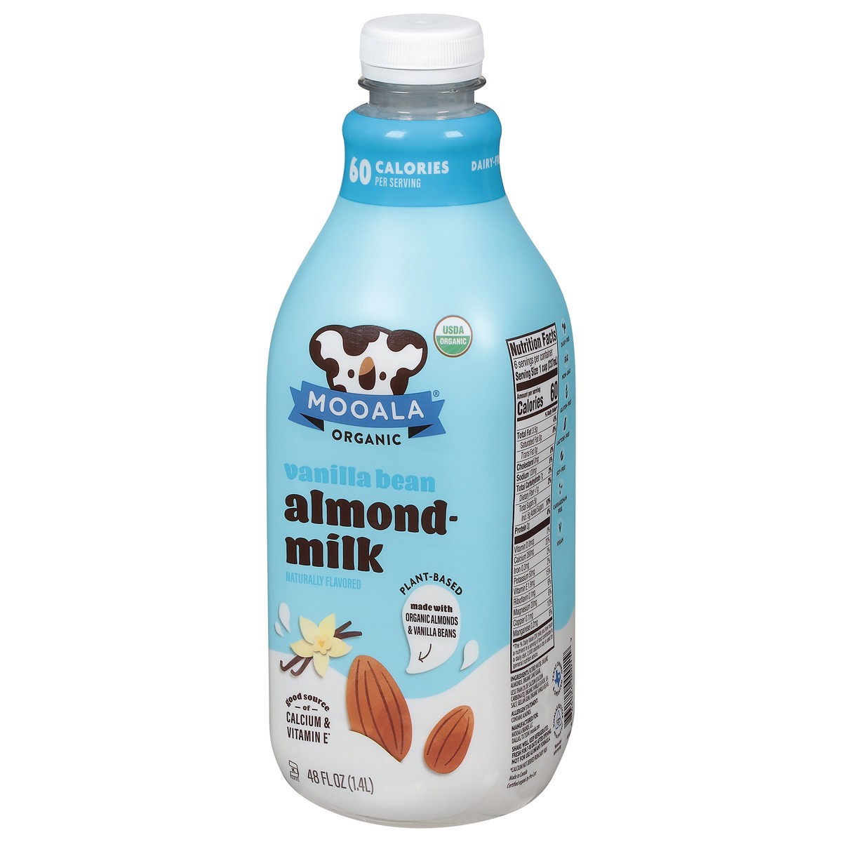 slide 7 of 9, Mooala Organic Vanilla Bean Almondmilk, 48oz, 48 fl oz