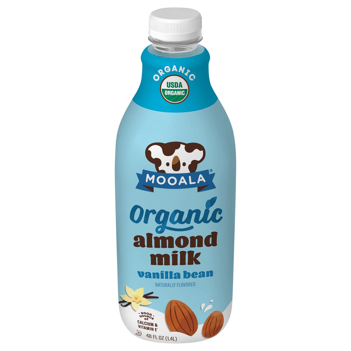 slide 1 of 9, Mooala Organic Vanilla Bean Almondmilk, 48oz, 48 fl oz