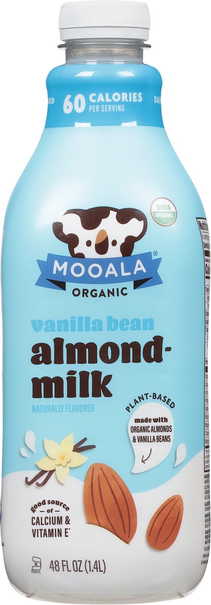 slide 9 of 9, Mooala Organic Vanilla Bean Almondmilk, 48oz, 48 fl oz