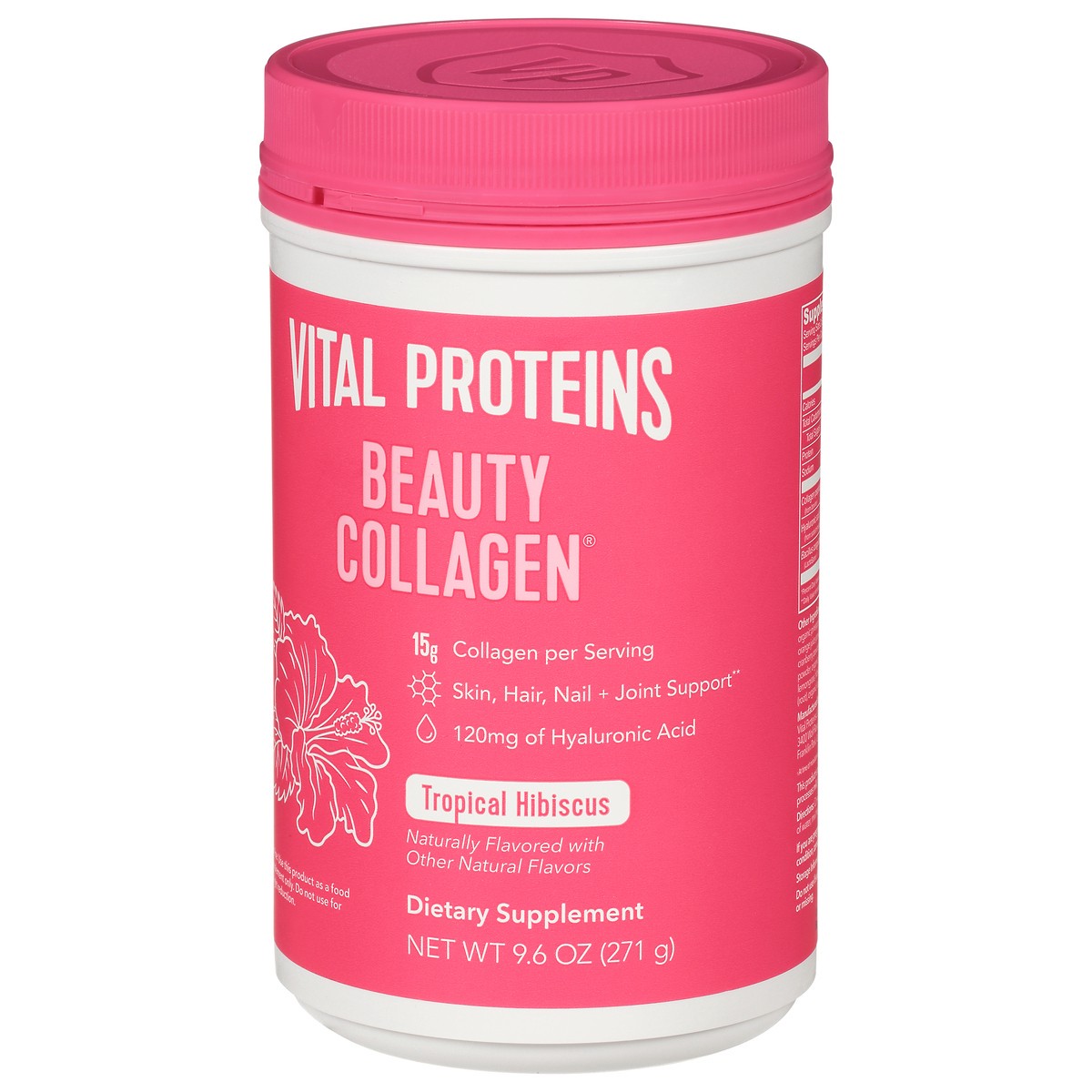 slide 13 of 13, Vital Proteins Tropical Hibiscus Beauty Collagen 9.6 oz, 9.6 oz