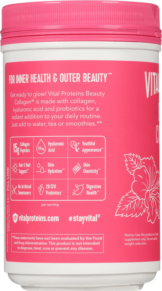 slide 6 of 13, Vital Proteins Tropical Hibiscus Beauty Collagen 9.6 oz, 9.6 oz