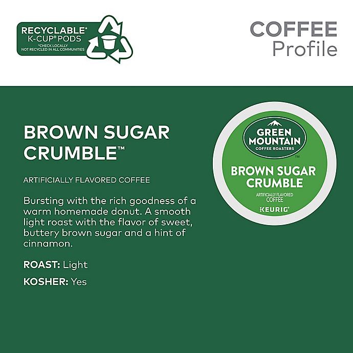 slide 5 of 7, Green Mountain Coffee Roasters K-Cup Pods Brown Sugar Crumble Coffee 24 ea Box, 24 ct