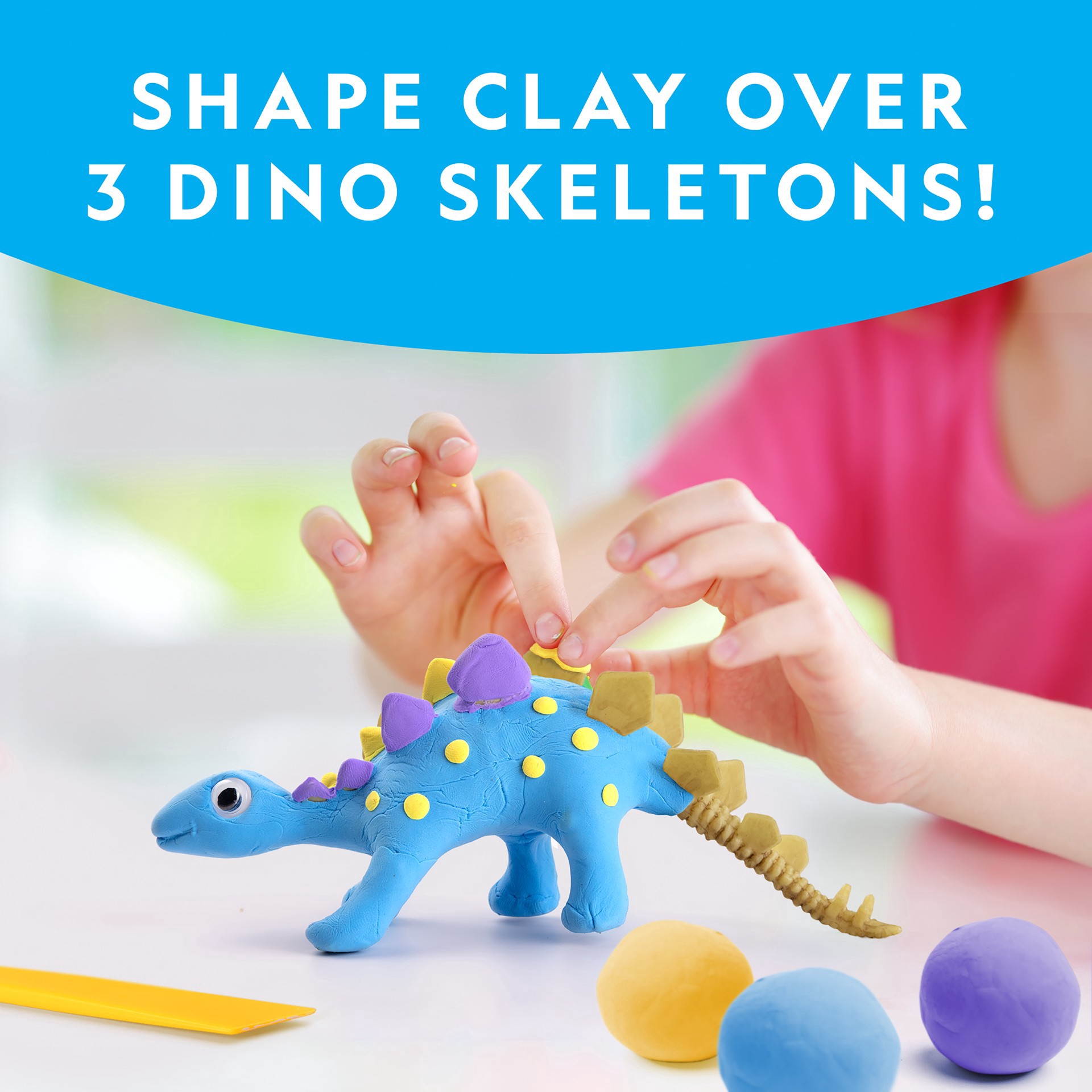 slide 2 of 3, National Geographic Clay Dinosaur Modeling Kit, 1 ct