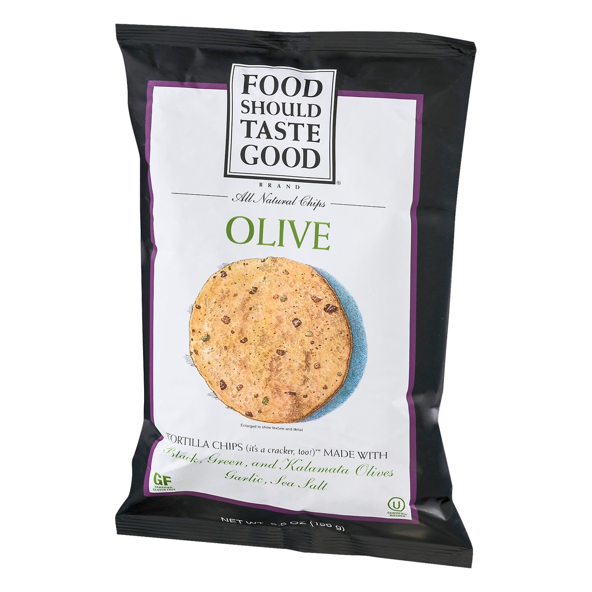 slide 5 of 10, Food Should Taste Good Olive Tortilla Chips 5.5 oz, 6 oz