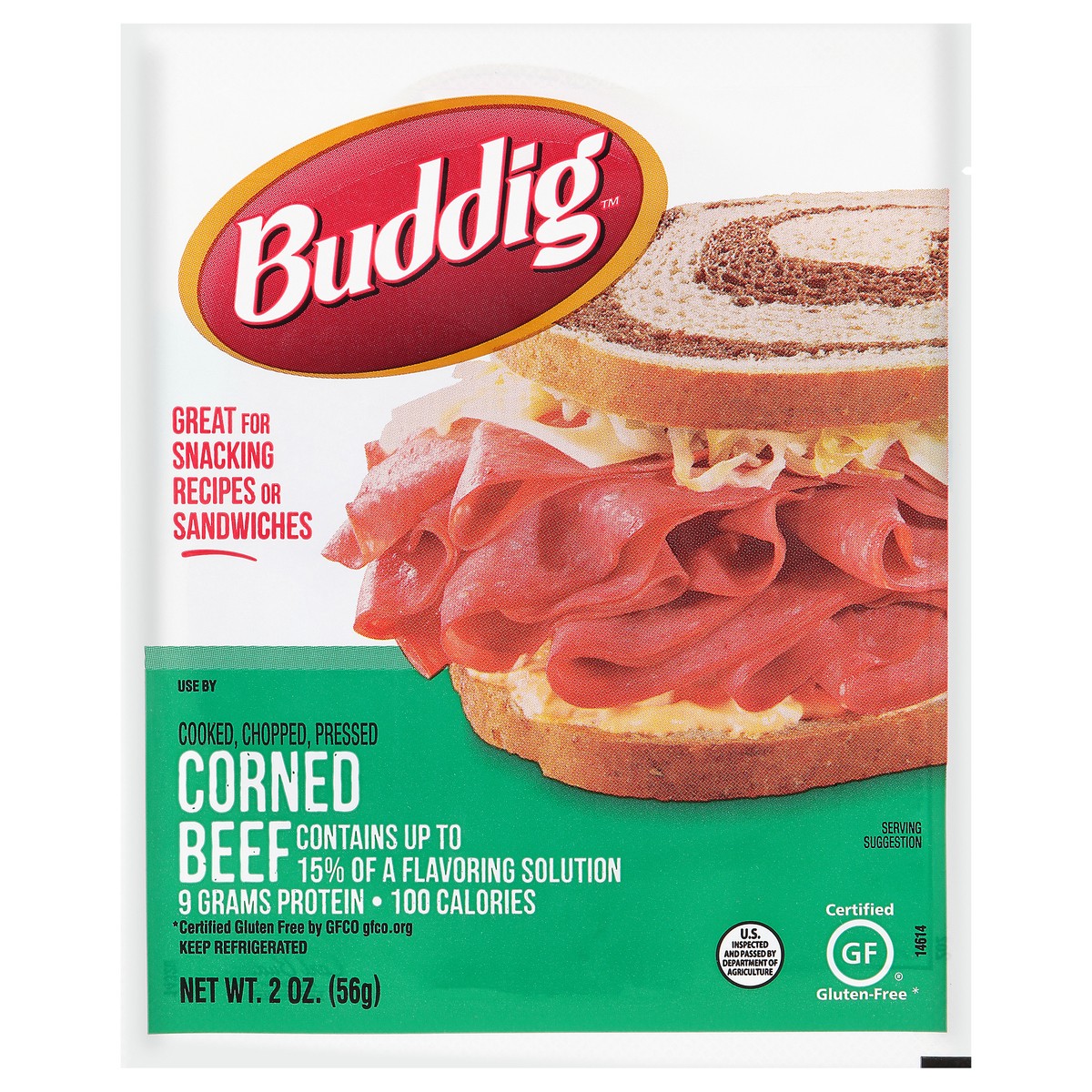 slide 1 of 7, Buddig Carl Buddig Original Corned Beef, 2 oz, 2 oz