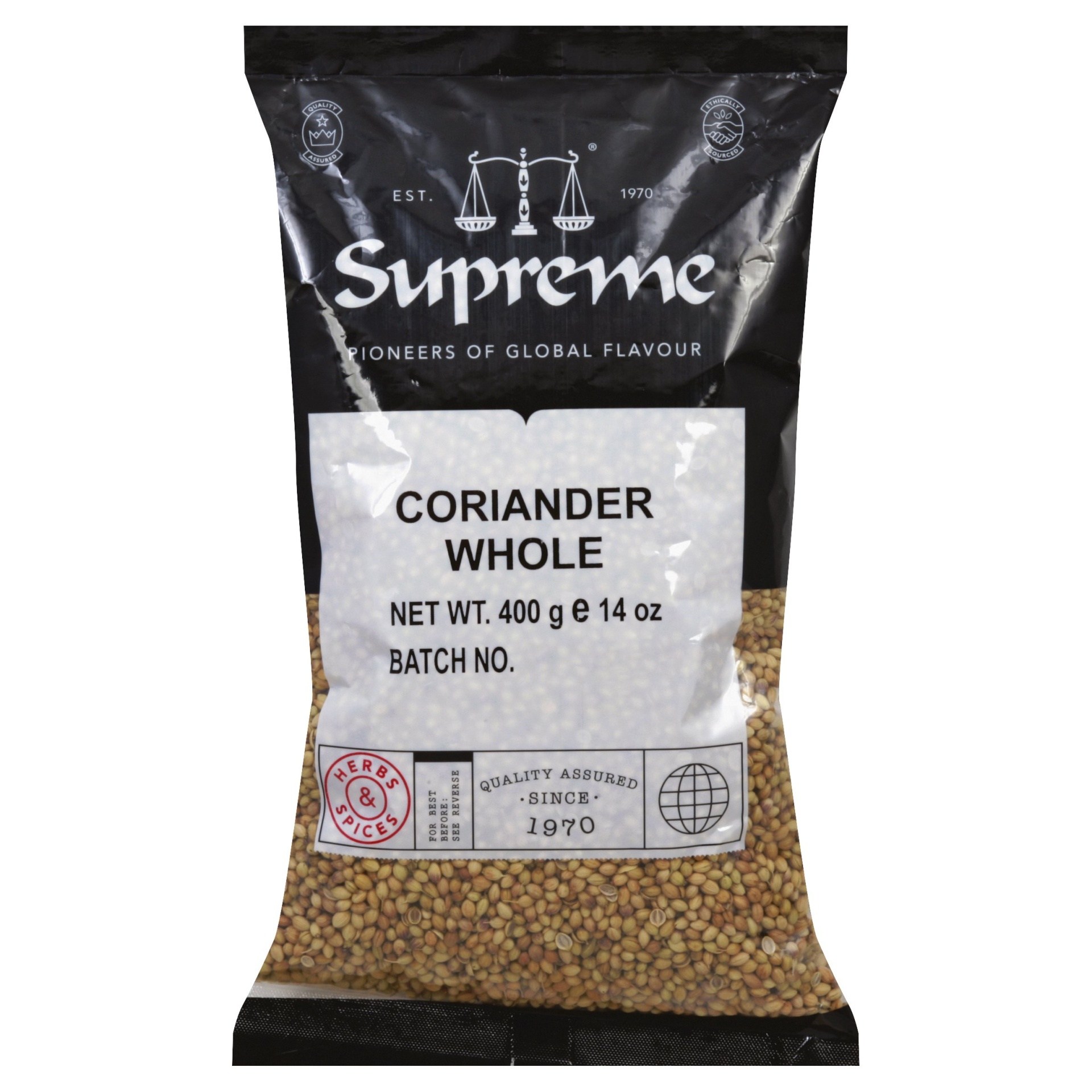 slide 1 of 5, Supreme Coriander 400 g, 400 g