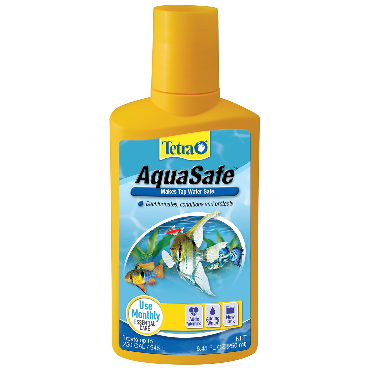 slide 1 of 1, Tetra AquaSafe Water Conditioner, 8.45 fl oz