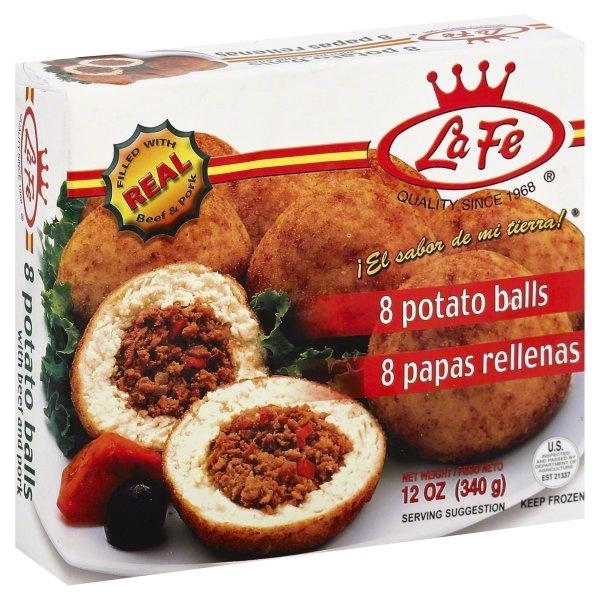slide 1 of 1, La Fe Potato Balls, 12 oz