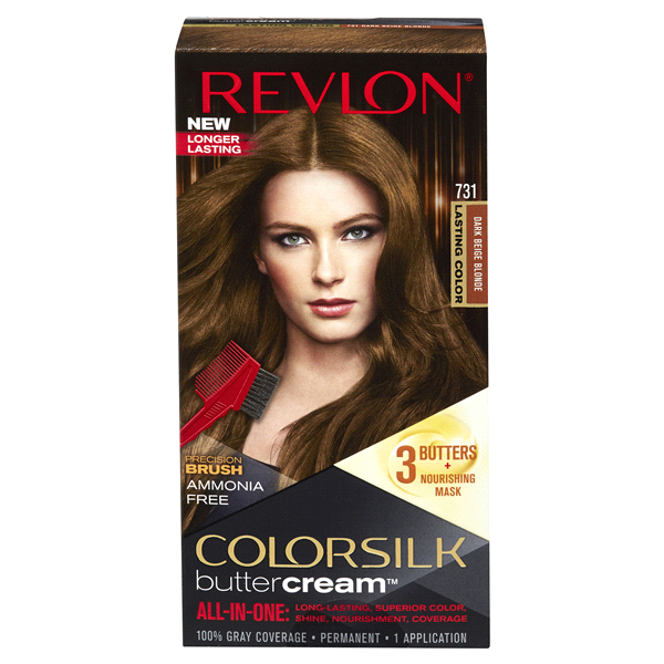 slide 1 of 1, Revlon Colorsilk Buttercream, Dark Beige Blonde, Lasting Color, 1 ct