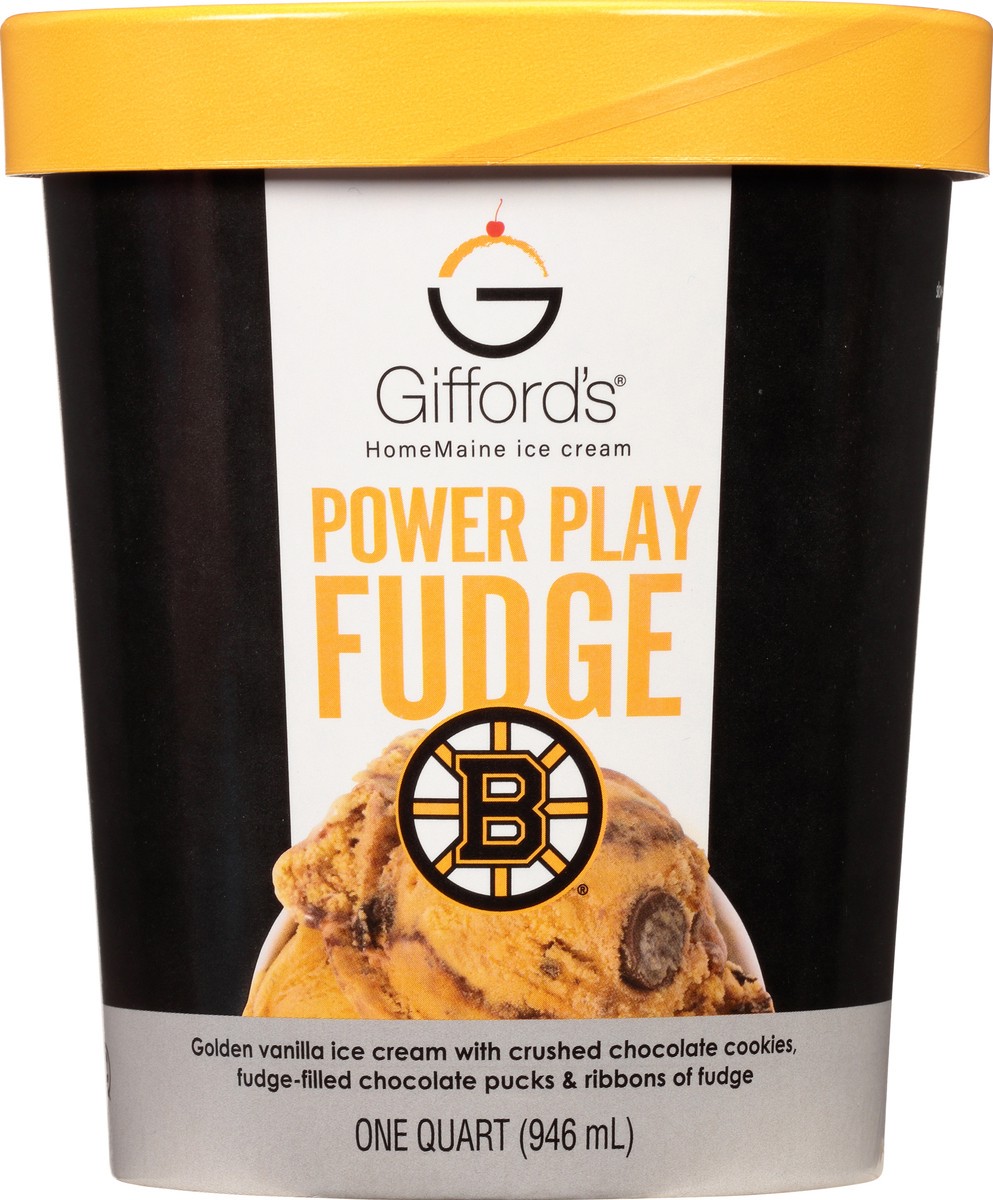 slide 1 of 3, Gifford's Boston Bruins Ice Cream Power Play Fudge, 1 qt