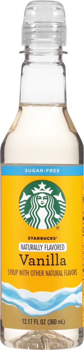 slide 6 of 9, Starbucks Naturally Flavored Sugar-Free Vanilla Coffee Syrup, 1 bottle of 12.7 fl. oz. (360 mL), 12.17 oz