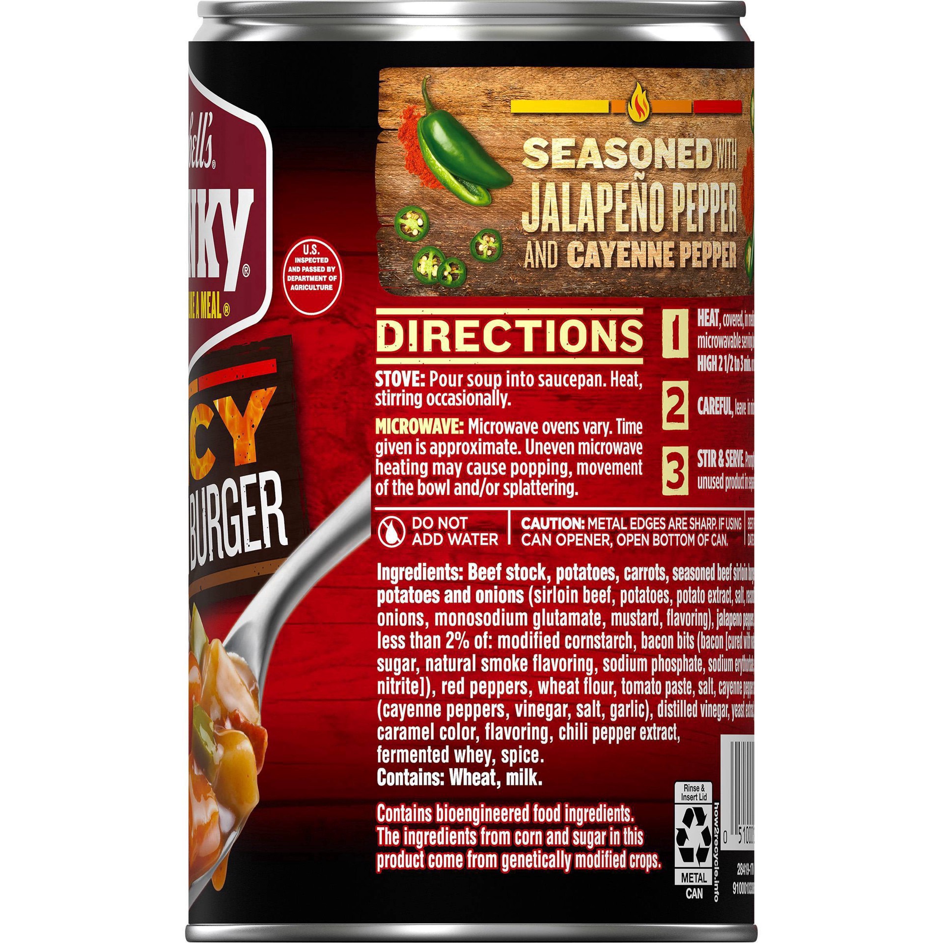 slide 17 of 17, Campbell's Campbell''s Chunky Soup, Spicy Sirloin Burger Soup, 18.8 oz Can, 18.8 oz