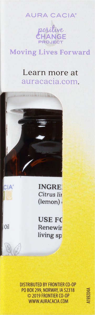 slide 2 of 13, Aura Cacia Lemon Essential Oil, 0.5 fl oz