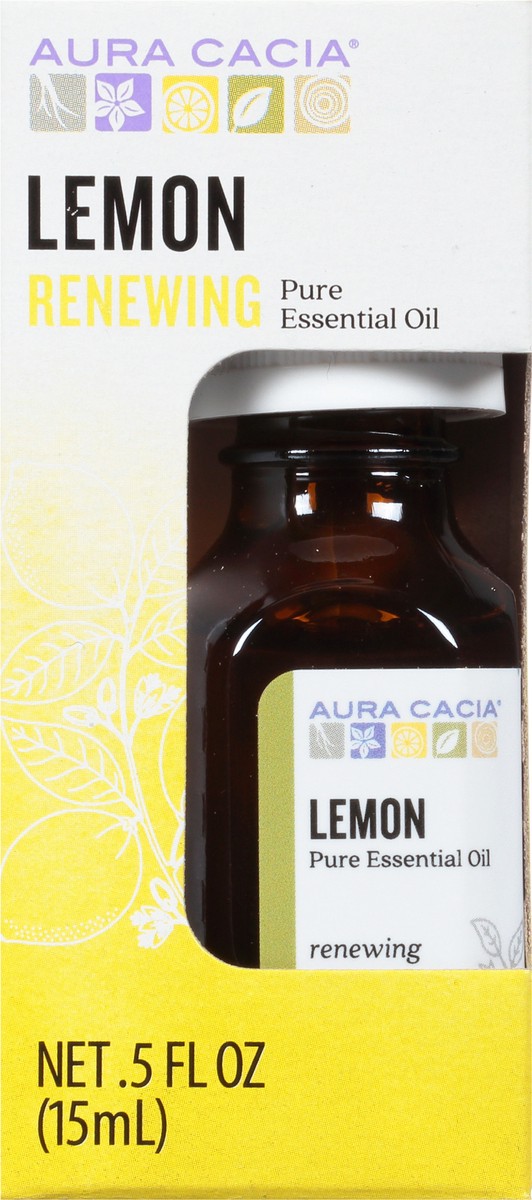 slide 10 of 13, Aura Cacia Lemon Essential Oil, 0.5 fl oz