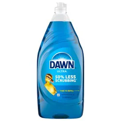 Dawn Ultra Dish Soap Liquid, Dishwashing Liquid, Grease Removal, Original, 38oz