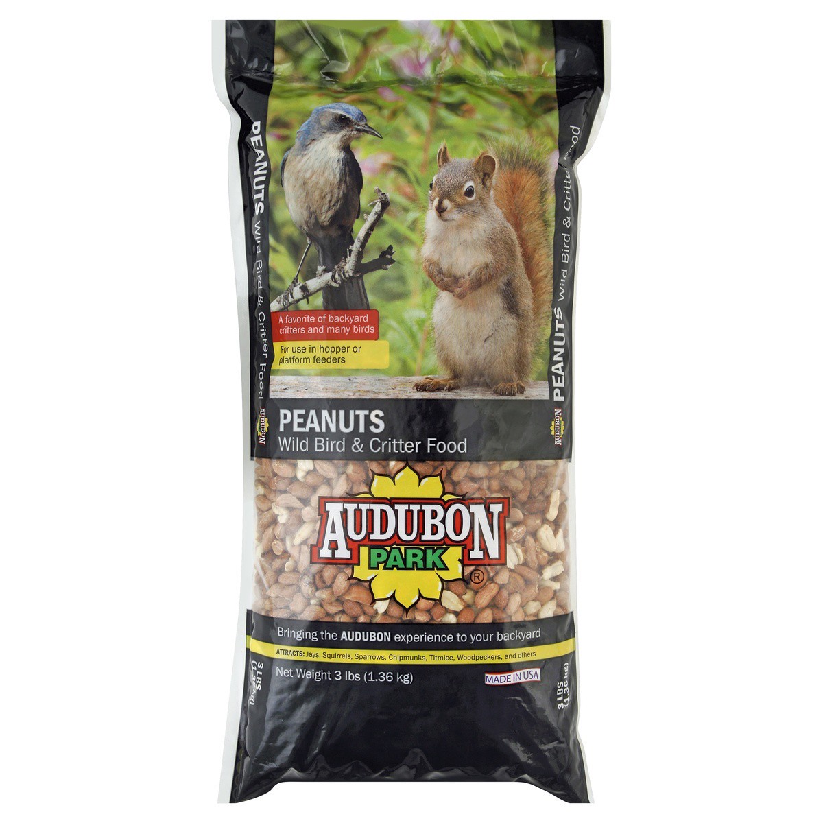 slide 1 of 5, Audubon Park Peanuts Bird & Critter Food, 3 lb