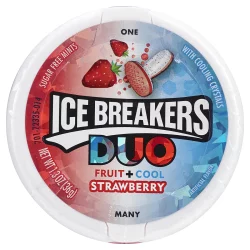 Ice Breakers Duo Strawberry Sugar Free Mint Candies