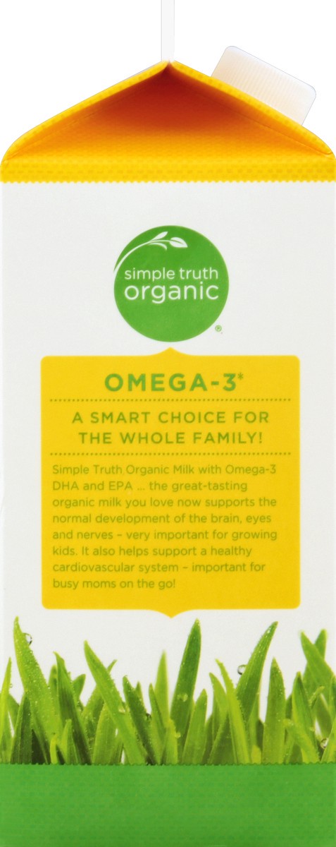 slide 5 of 5, Simple Truth Organic Whole Milk With Dha Omega-3, 1/2 gal