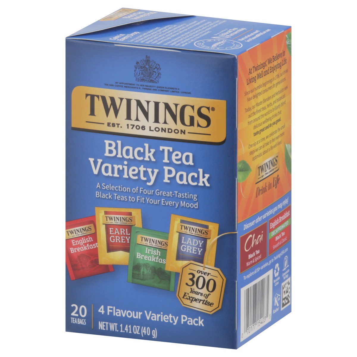 slide 4 of 15, Twinings 4 Flavour Black Tea Variety Pack 20 Bags, 20 ct