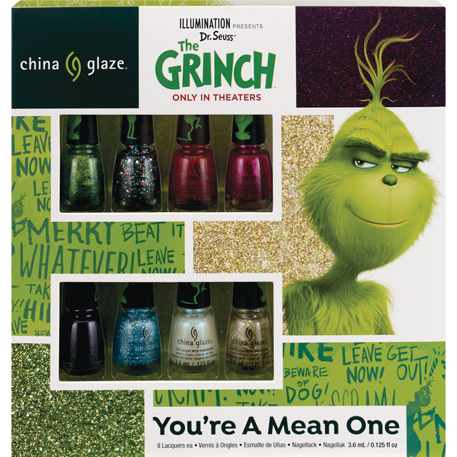 slide 1 of 1, China Glaze You're A Mean One Nail Lacquer Gift Set, 8 pc