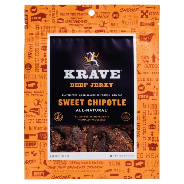 slide 1 of 1, Krave Beef Jerky Sweet Chipotle, 8 ct; 2.7 oz