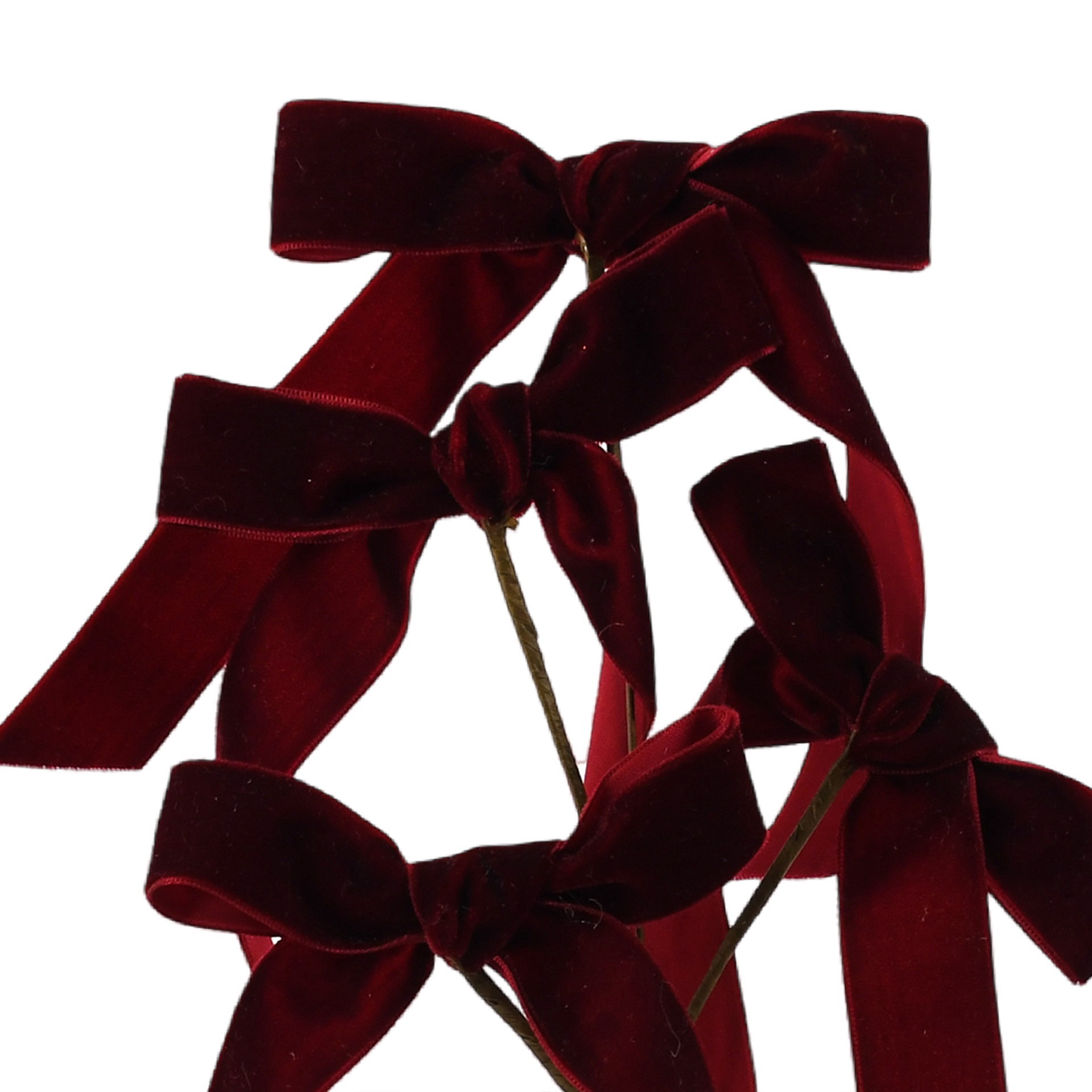 slide 3 of 4, 15.5" Burgundy Bow Pick By Ashland, 7.25 in x 2.8 in x 15.5 in