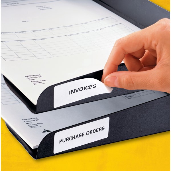 slide 2 of 10, Avery 1 x 2-5/8 Inkjet/Laser Removable I.D. Labels - White, 750 ct