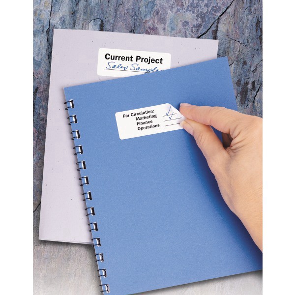 slide 6 of 10, Avery 1 x 2-5/8 Inkjet/Laser Removable I.D. Labels - White, 750 ct